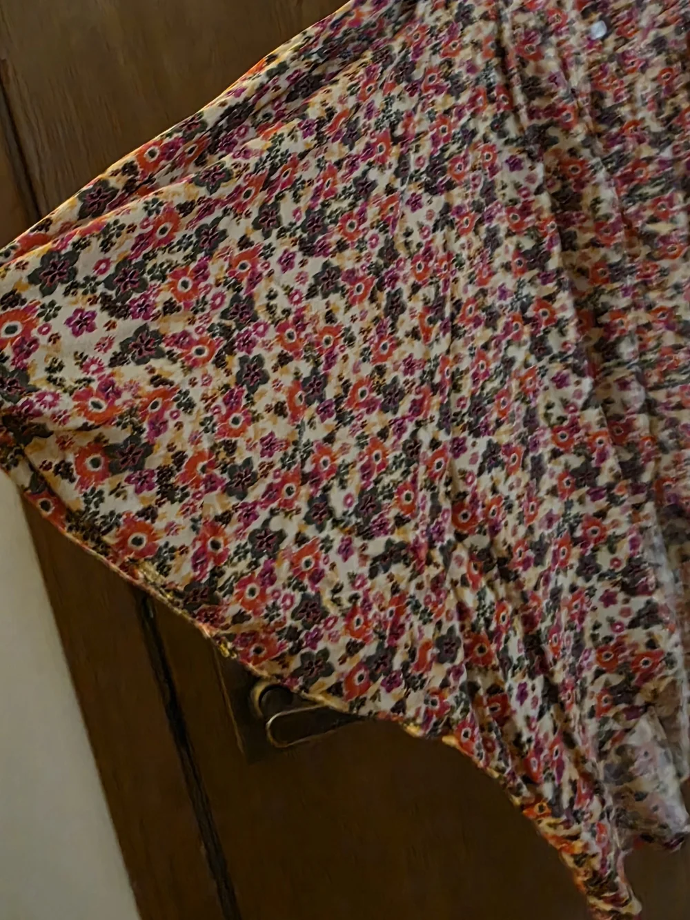 Free People Floral Multicolor Angels Hankerchief Skirt